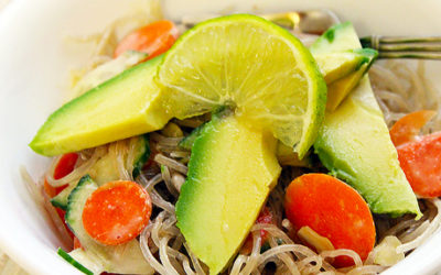 Kelp Noodles with Creamy Coconut Tahini Sauce