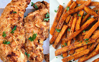 Air Fryer Chicken & Fries