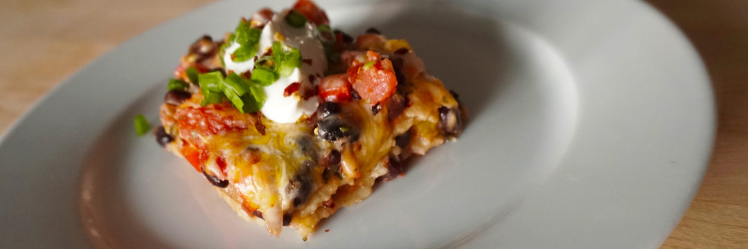 Black Bean Tortilla Casserole